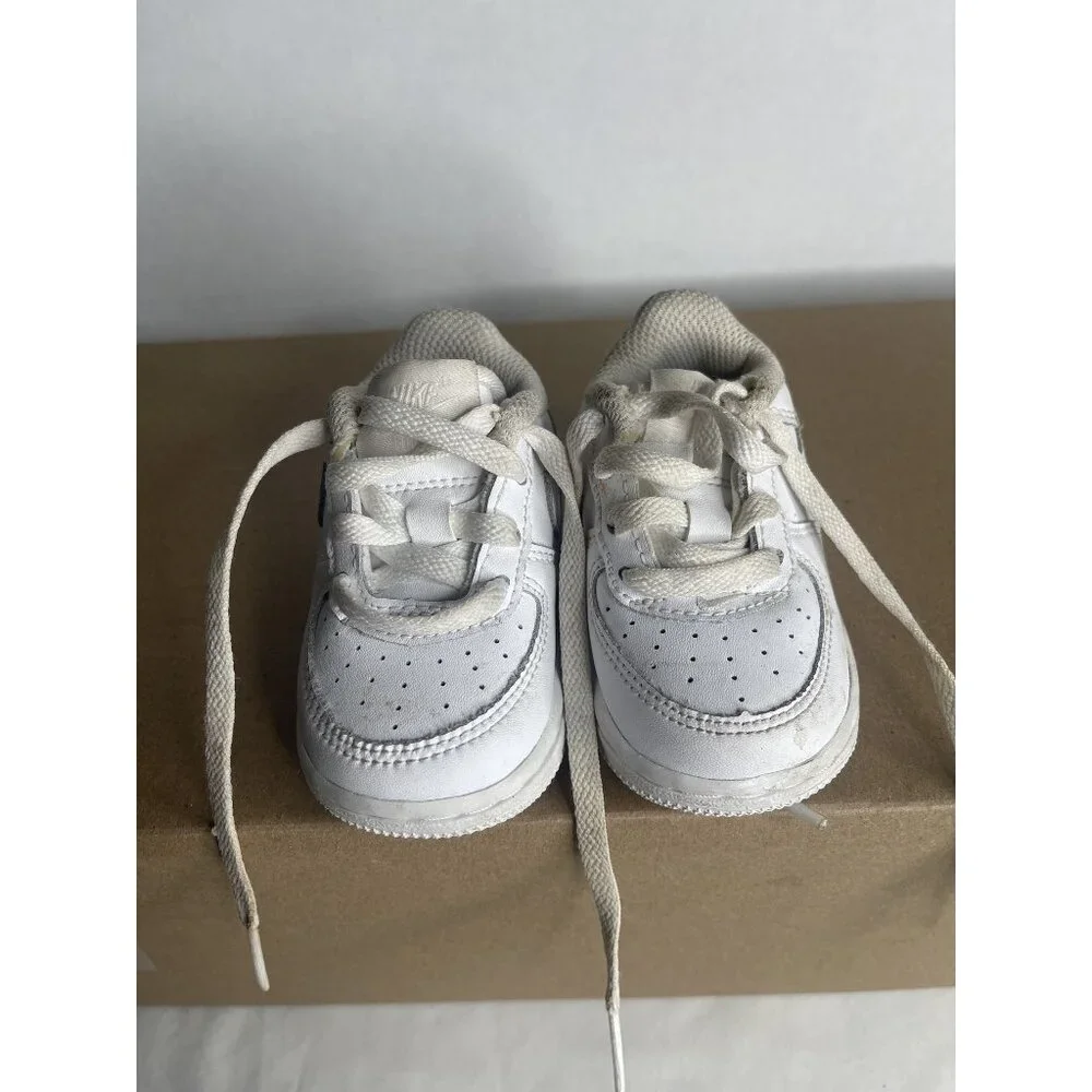 Nike Boys Air Force 1 LE DH2926-111 White Casual Shoes‎ Sneakers Size 3C